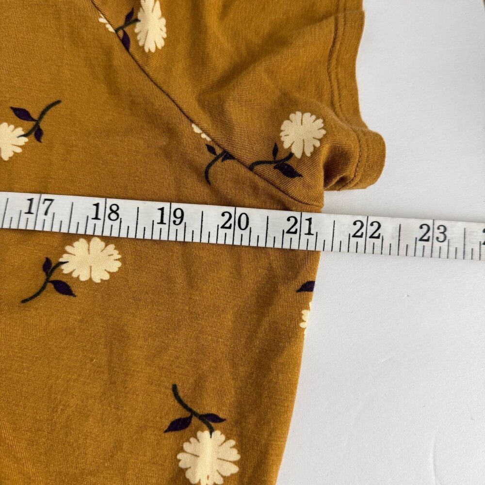 Matilda Jane Up In Front Romper Mustard Yellow White Daisy Belted Size Lrg EUC - Picture 6 of 9